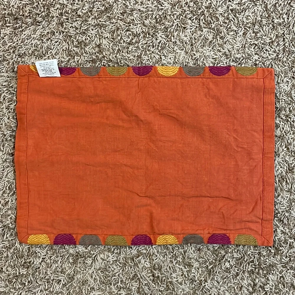 Crate & Barrel Avanti Placemat - Orange - Set of 2